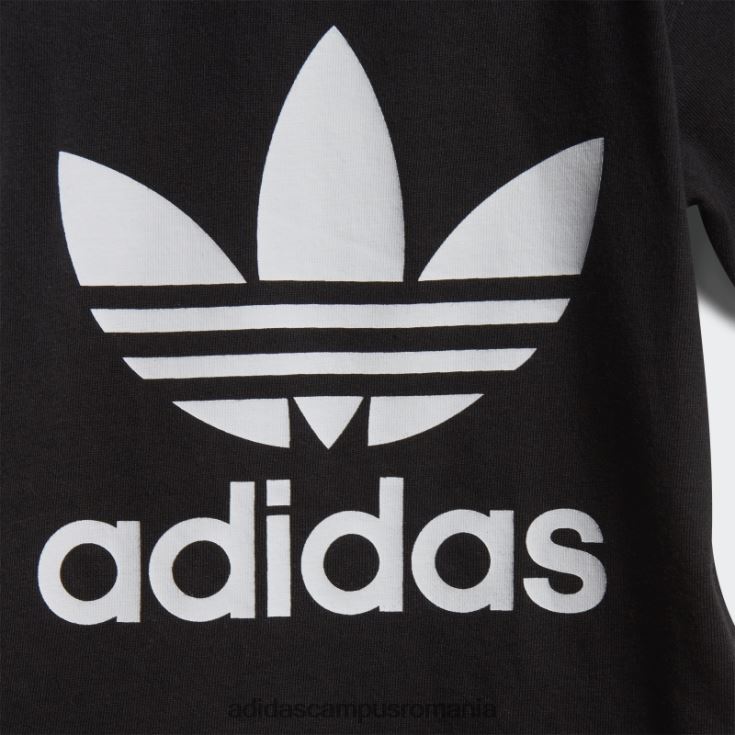 adidas campus romania trifoil tee alb fierbinte copii alb negru J266N23323