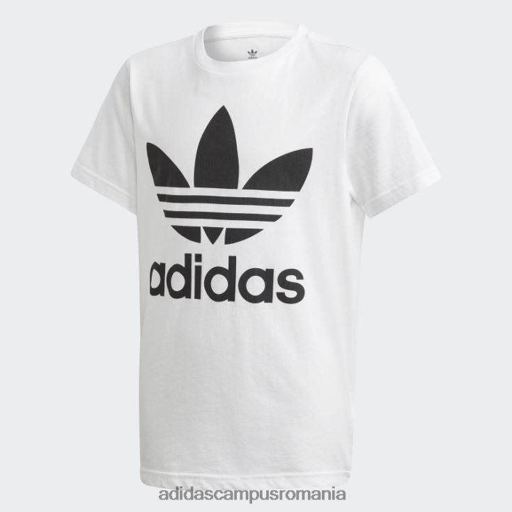 adidas campus romania trifoil tee black hot copii alb negru J266N211579
