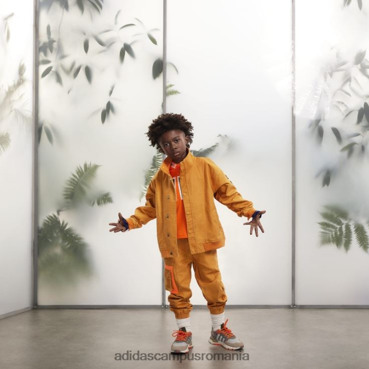 adidas campus romania pantaloni de jogging din pânză portocaliu focus copii focus portocaliu J266N218616