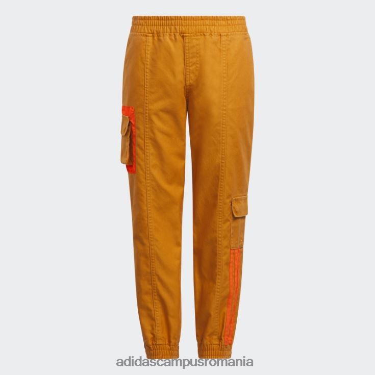 adidas campus romania pantaloni de jogging din pânză portocaliu focus copii focus portocaliu J266N218616