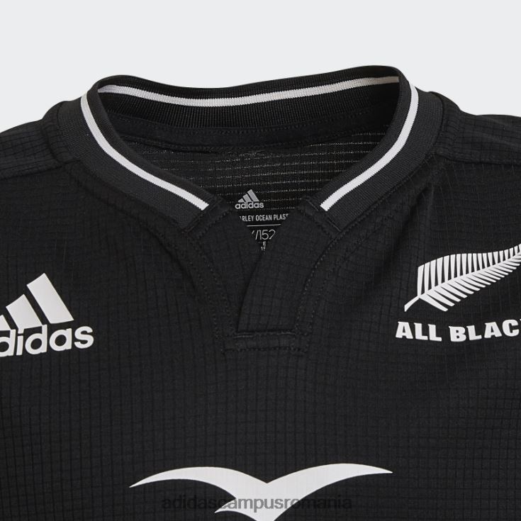 adidas campus romania all blacks rugby home tricou alb elegant copii alb negru J266N23402