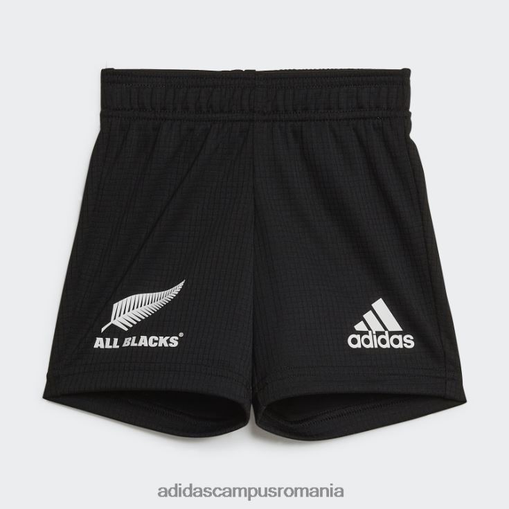 adidas campus romania all blacks rugby replica home kit bebelus negru copii alb negru J266N218716