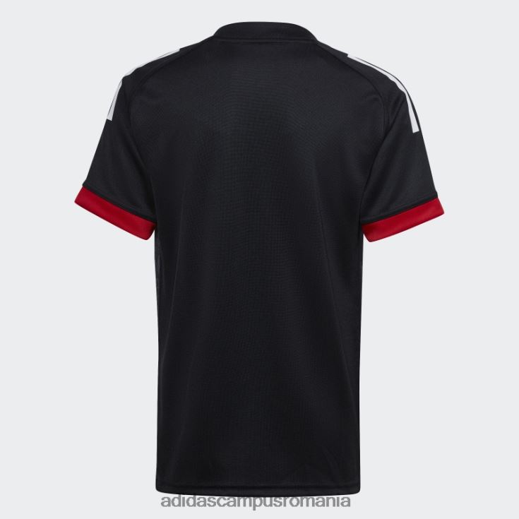 adidas campus romania maori all blacks rugby replica home tricou negru copii negru/alb/stacojiu J266N218722