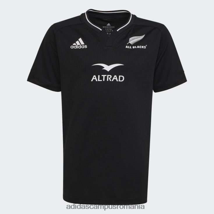adidas campus romania tricou acasă rugby all blacks negru copii alb negru J266N218541