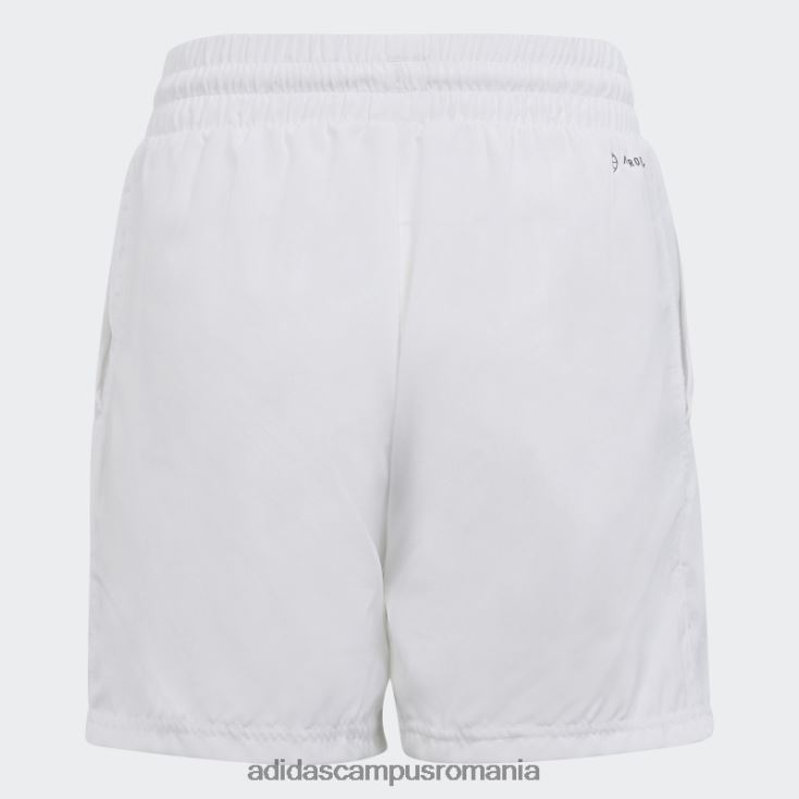 adidas campus romania alb club tenis 3 dungi pantaloni scurți moda copii alb J266N218683