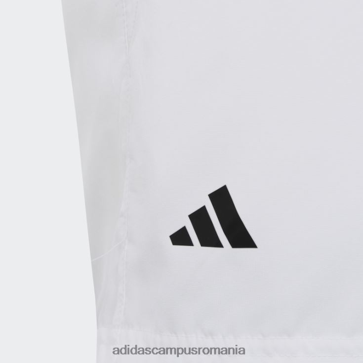 adidas campus romania alb club tenis 3 dungi pantaloni scurți moda copii alb J266N218683