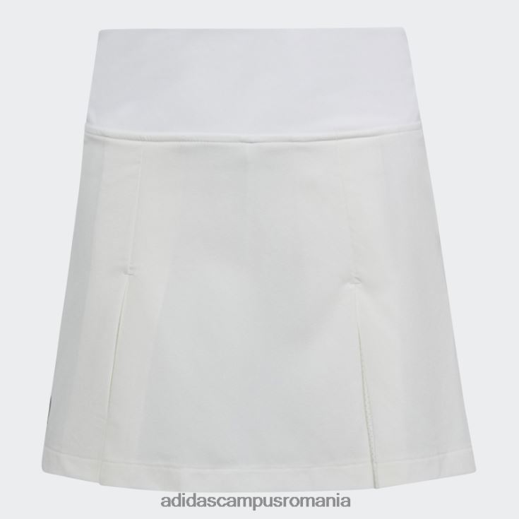adidas campus romania fustă albă cu pliuri de tenis club copii alb J266N23455