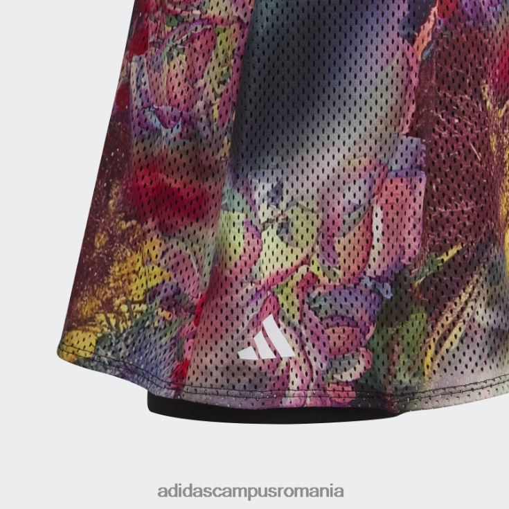 adidas campus romania fustă de tenis elegantă melbourne neagră copii multicolor/negru J266N219197