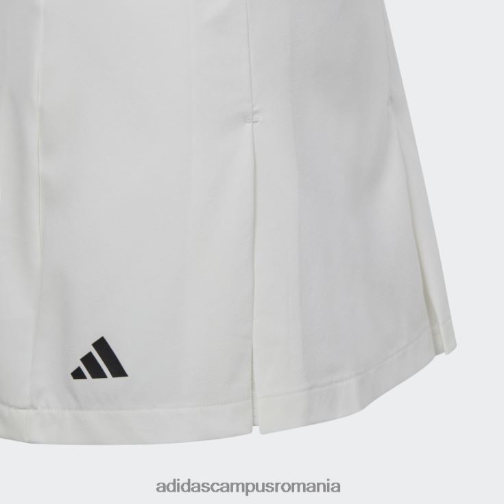 adidas campus romania fusta club tenis plisata alba copii alb J266N212103