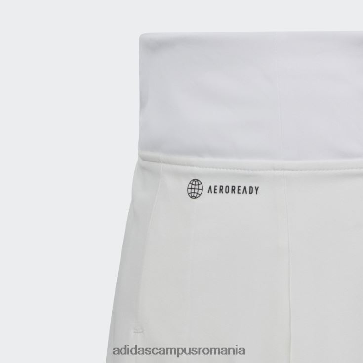 adidas campus romania fusta club tenis plisata alba copii alb J266N212103