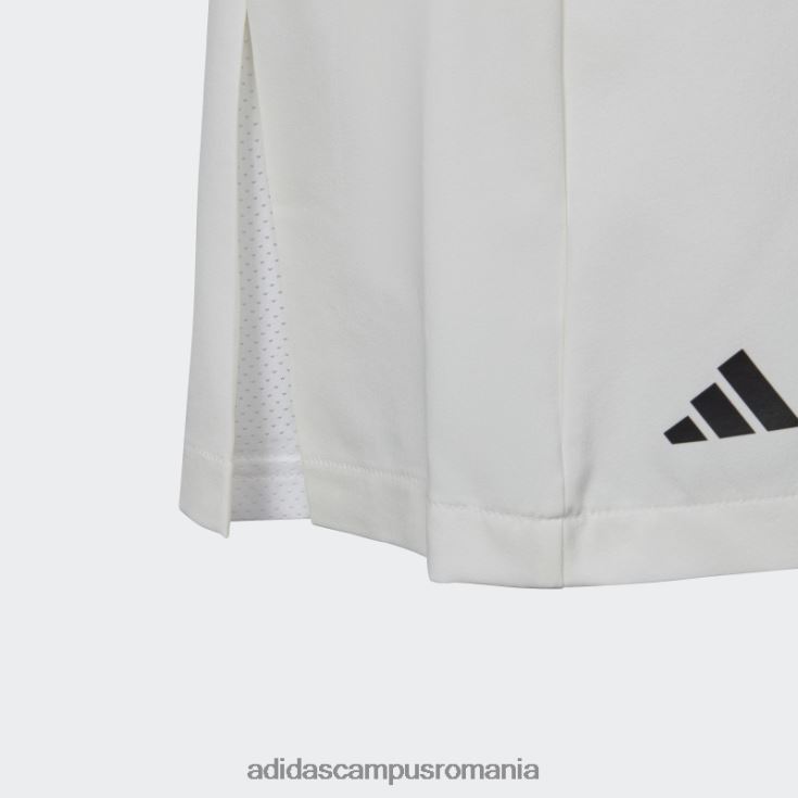 adidas campus romania fusta club tenis plisata alba copii alb J266N212103