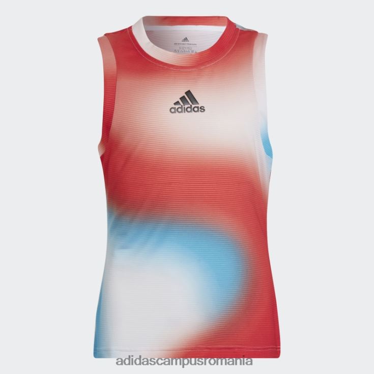 adidas campus romania maiou alb de meci de tenis din Melbourne copii papură albă/roșie/cerului J266N219277