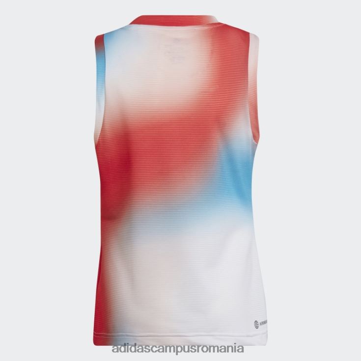adidas campus romania maiou alb de meci de tenis din Melbourne copii papură albă/roșie/cerului J266N219277