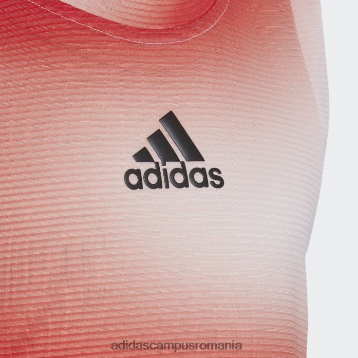 adidas campus romania maiou alb de meci de tenis din Melbourne copii papură albă/roșie/cerului J266N219277