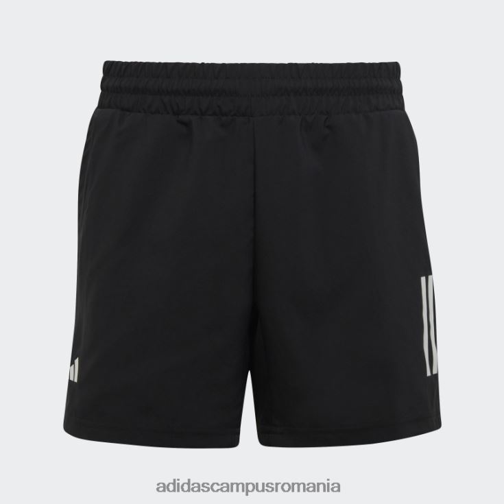 adidas campus romania pantaloni scurți negri club tenis 3 dungi copii negru J266N211854