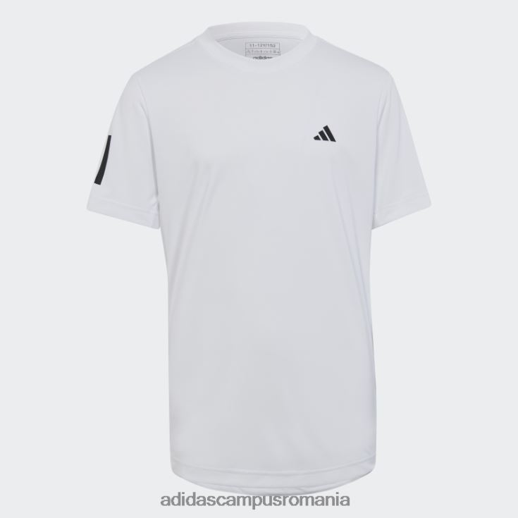 adidas campus romania tricou alb club tenis 3 dungi copii alb J266N218784