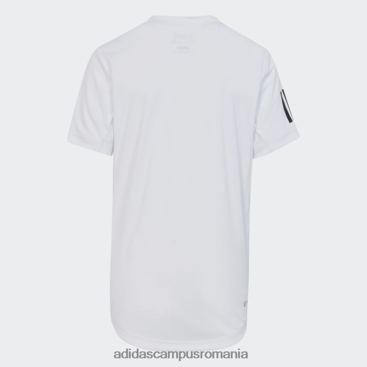 adidas campus romania tricou alb club tenis 3 dungi copii alb J266N218784