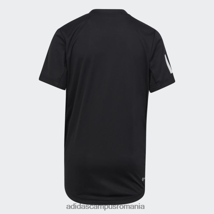 adidas campus romania tricou negru club tenis cu 3 dungi adidas copii negru J266N211817