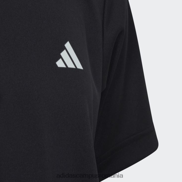 adidas campus romania tricou negru club tenis cu 3 dungi adidas copii negru J266N211817