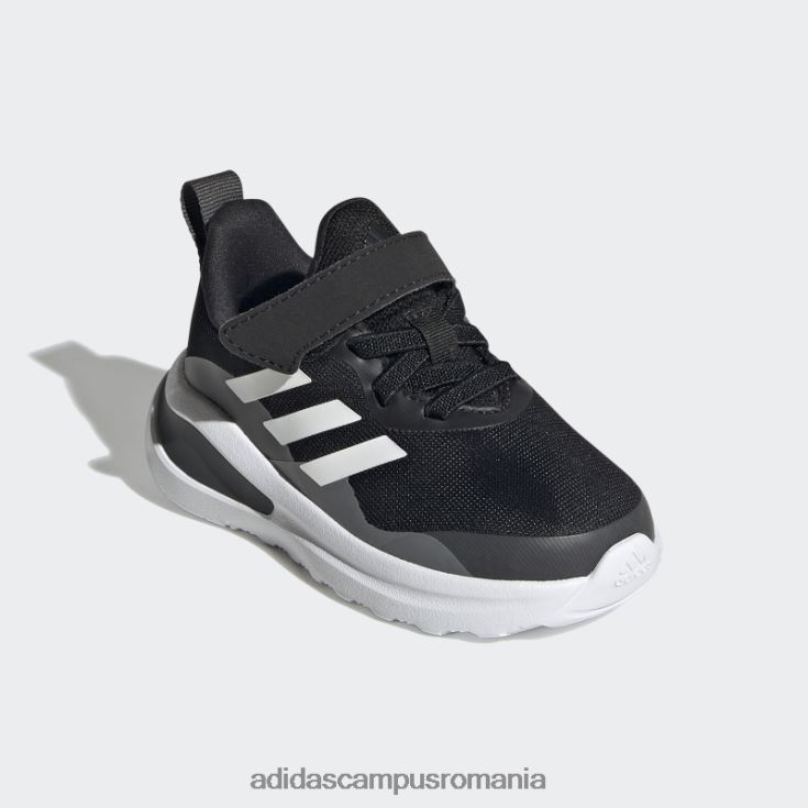 adidas campus romania fortarun pantofi de alergat cu curea elastica din dantela neagra adidas copii negru/alb/gri J266N211076