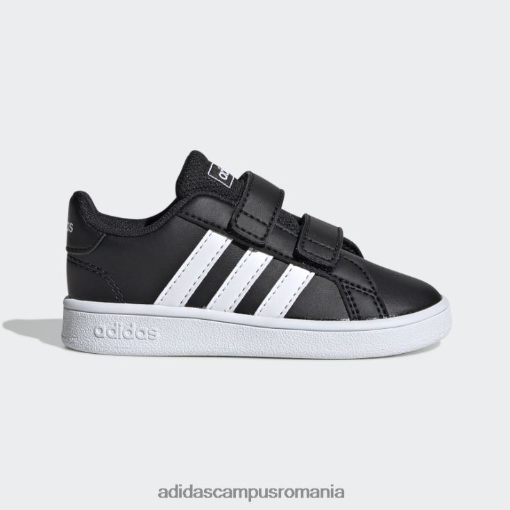 adidas campus romania Grand Court pantofi alb moda copii alb negru J266N23818