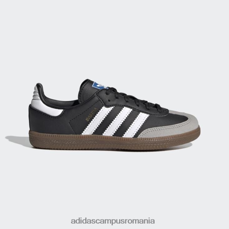 adidas campus romania pantofi vegani samba albi copii alb/negru/gumă J266N224410