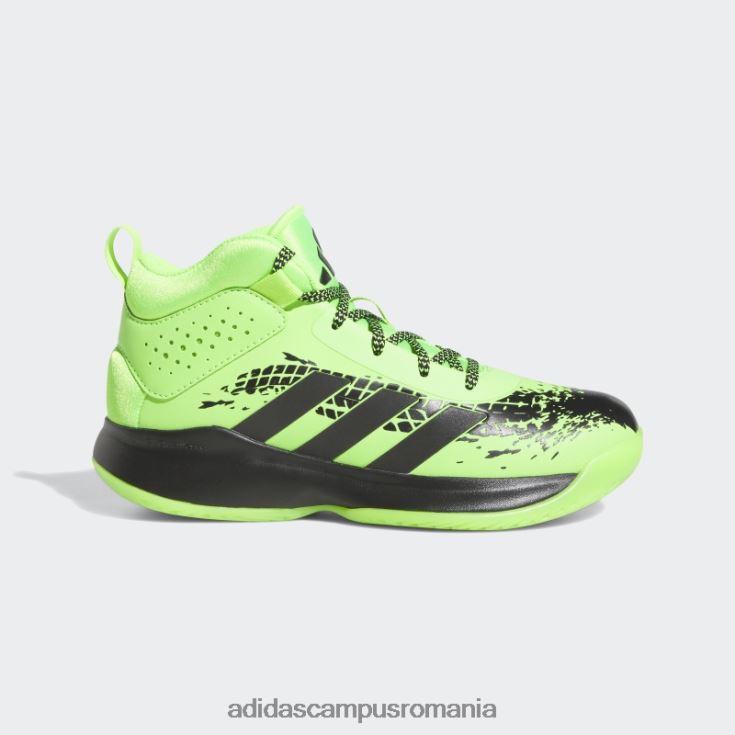 adidas campus romania cross em up 5 pantofi largi verzi copii verde/negru J266N224889
