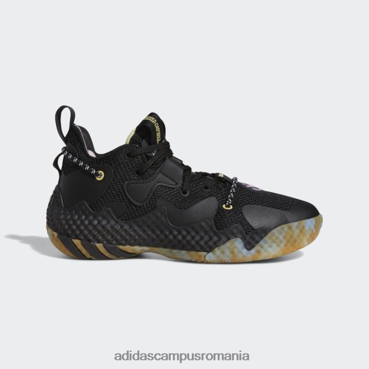 adidas campus romania întări vol. 6 pantofi de baschet albastru fierbinte copii negru/albastru J266N224882