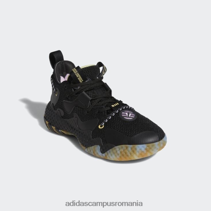 adidas campus romania întări vol. 6 pantofi de baschet albastru fierbinte copii negru/albastru J266N224882