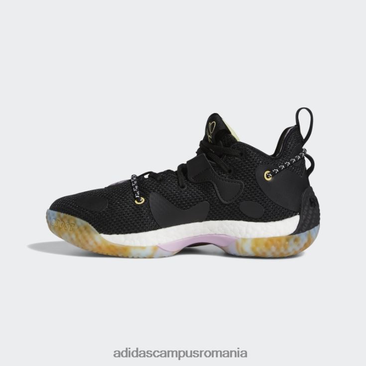 adidas campus romania întări vol. 6 pantofi de baschet albastru fierbinte copii negru/albastru J266N224882