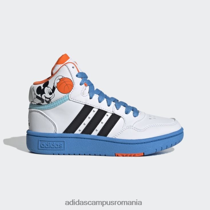 adidas campus romania pantofi mickey mid hoops negri copii alb/negru/albastru J266N218076