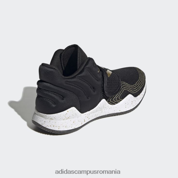 adidas campus romania pantofi negri deep threat primeblue copii negru/auriu metalic/alb J266N211555