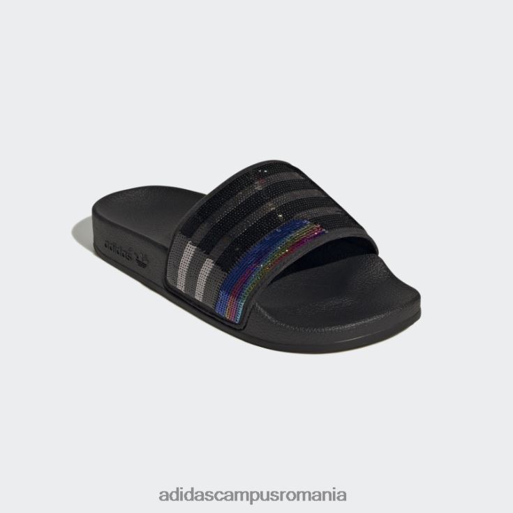 adidas campus romania adilette slides silver copii negru/argintiu/culoare furnizor J266N224908