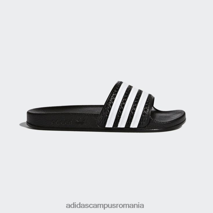 adidas campus romania diapozitive adilette negru/alb copii alb negru J266N224904