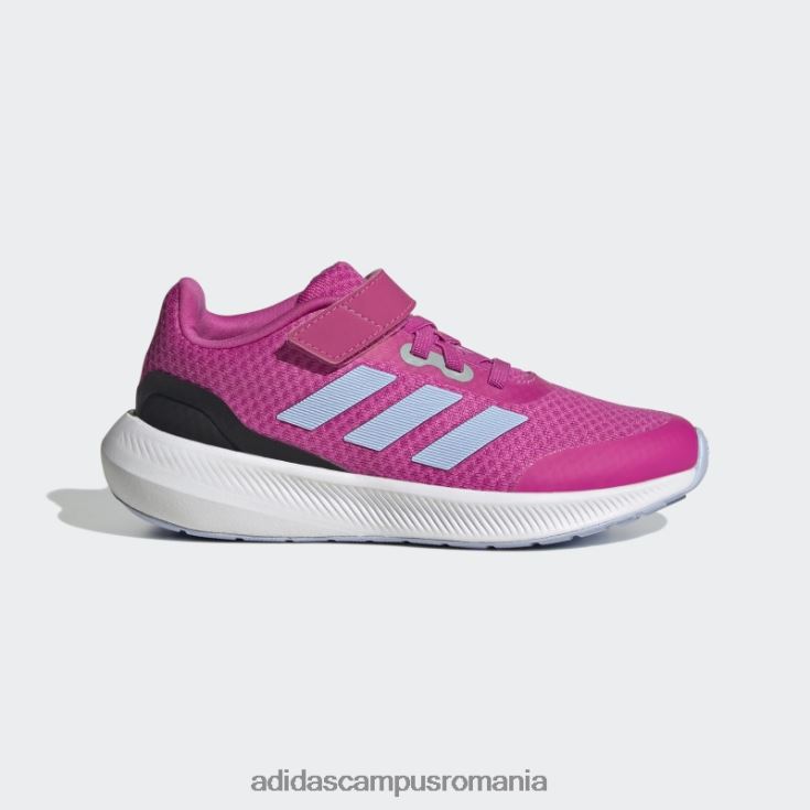 adidas campus romania Runfalcon 3.0 pantofi cu curea din dantelă elastică fucsia copii fucsia/zori albastru/negru J266N217923