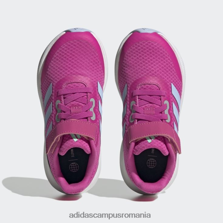 adidas campus romania Runfalcon 3.0 pantofi cu curea din dantelă elastică fucsia copii fucsia/zori albastru/negru J266N217923