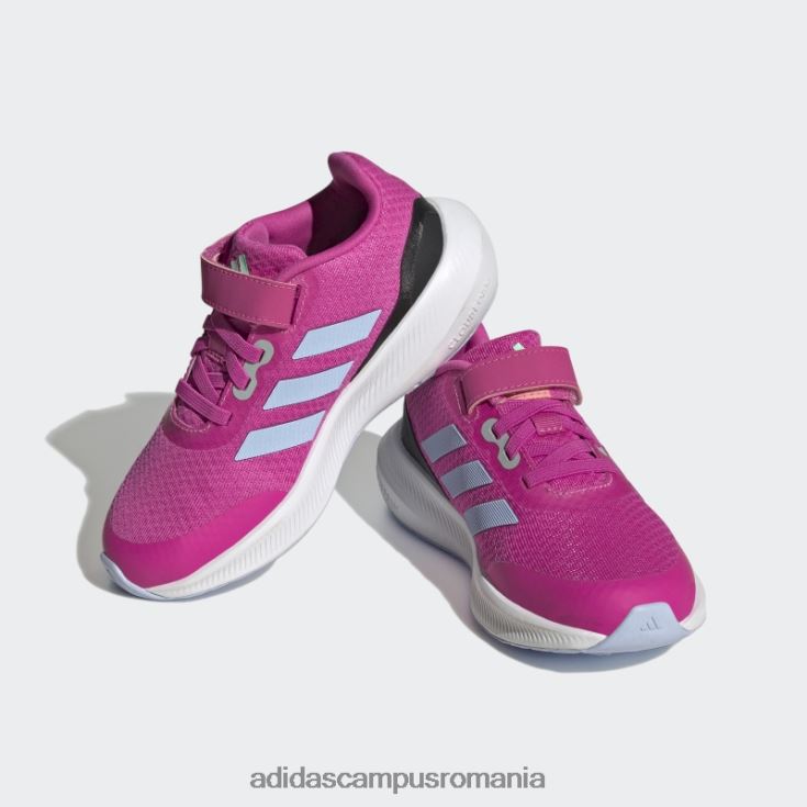 adidas campus romania Runfalcon 3.0 pantofi cu curea din dantelă elastică fucsia copii fucsia/zori albastru/negru J266N217923