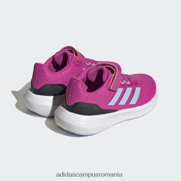 adidas campus romania Runfalcon 3.0 pantofi cu curea din dantelă elastică fucsia copii fucsia/zori albastru/negru J266N217923