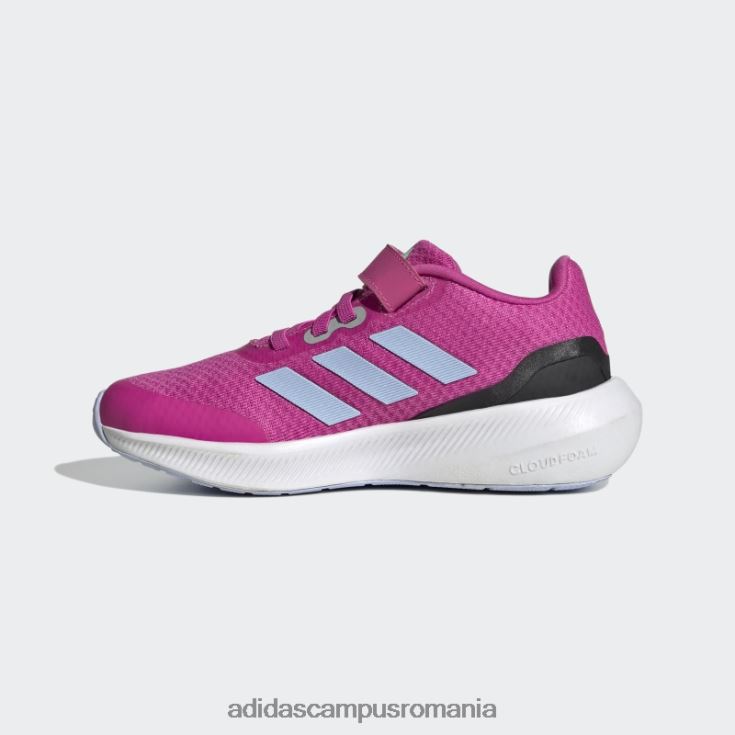 adidas campus romania Runfalcon 3.0 pantofi cu curea din dantelă elastică fucsia copii fucsia/zori albastru/negru J266N217923