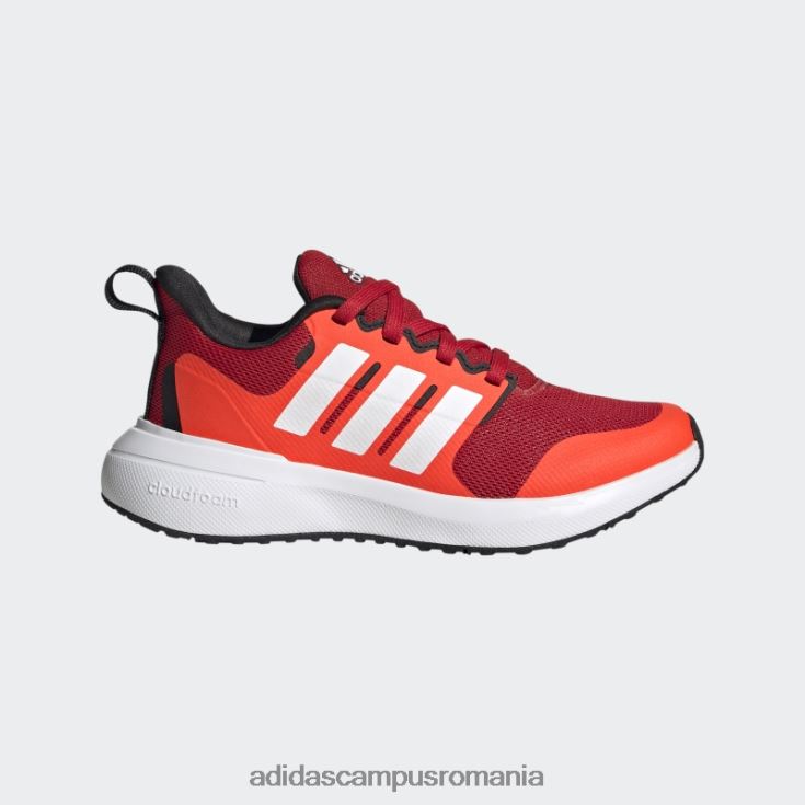 adidas campus romania Scarlet fortarun 2.0 pantofi din dantela cloudfoam copii stacojiu/alb/rosu J266N211291