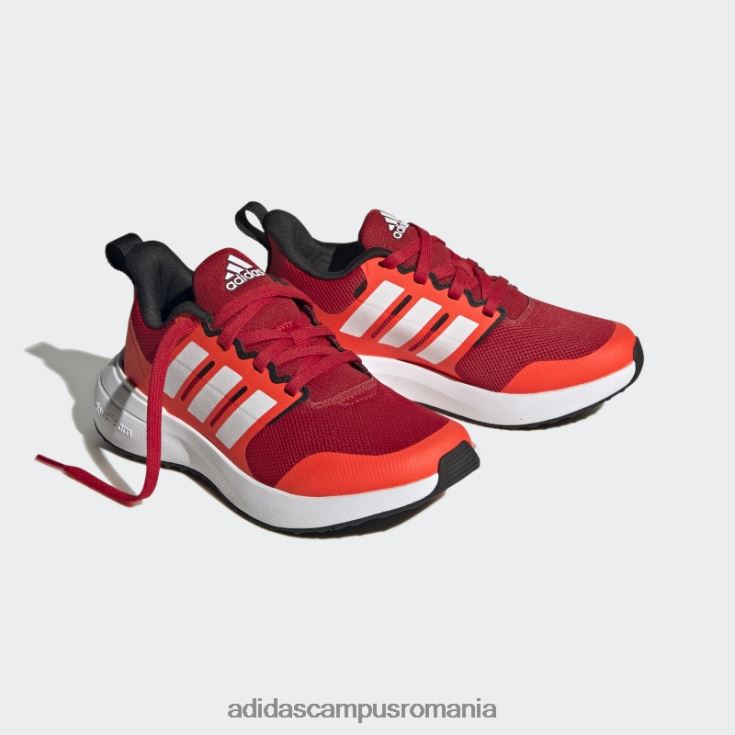 adidas campus romania Scarlet fortarun 2.0 pantofi din dantela cloudfoam copii stacojiu/alb/rosu J266N211291