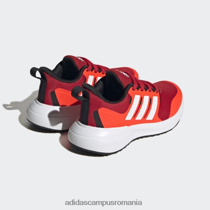 adidas campus romania Scarlet fortarun 2.0 pantofi din dantela cloudfoam copii stacojiu/alb/rosu J266N211291