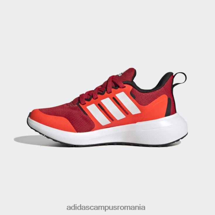adidas campus romania Scarlet fortarun 2.0 pantofi din dantela cloudfoam copii stacojiu/alb/rosu J266N211291