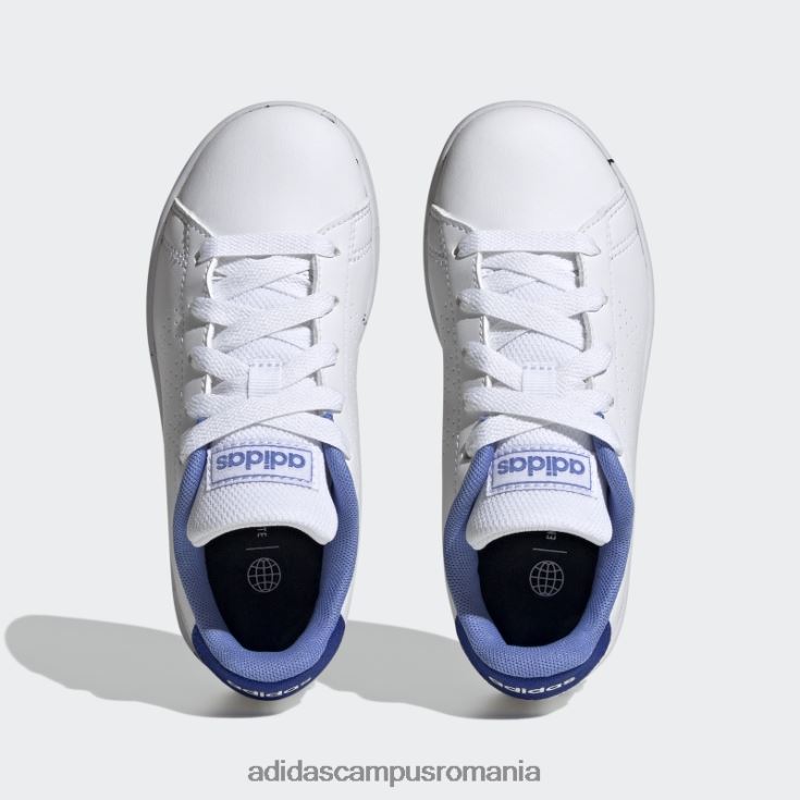 adidas campus romania alb avantaj lifestyle pantofi din dantela curte copii alb/albastru J266N217903