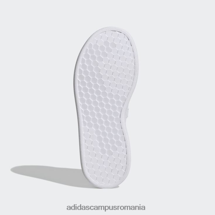 adidas campus romania avantaj court lifestyle pantofi cu cârlig și buclă, roz real copii alb/roz real/negru J266N217820