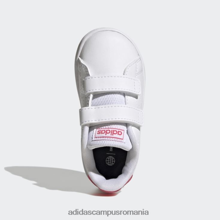 adidas campus romania avantaj lifestyle court doi pantofi cu cârlig și buclă, roz real copii alb/roz real/negru J266N217735