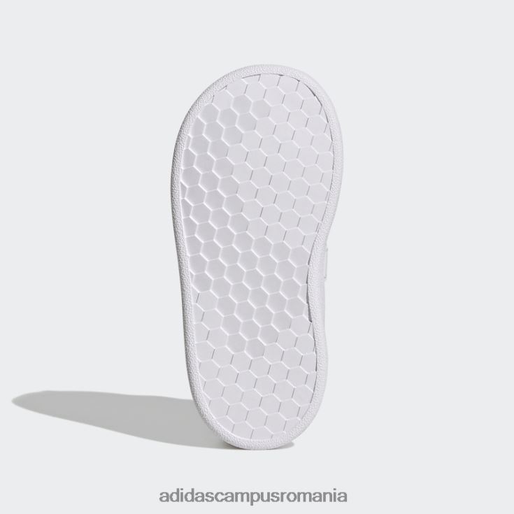adidas campus romania avantaj lifestyle court doi pantofi cu cârlig și buclă verde copii alb/verde/negru J266N217657