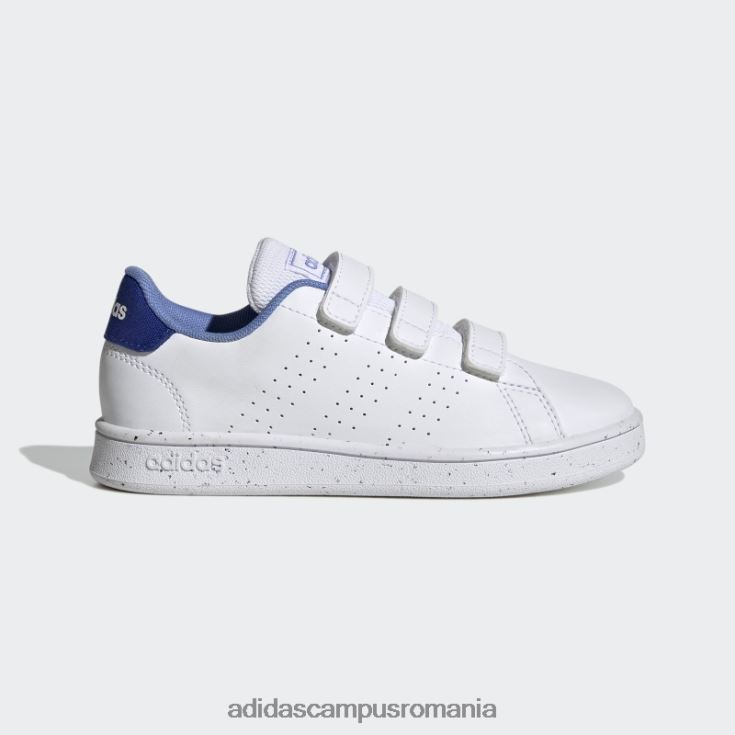 adidas campus romania avantaj lifestyle court pantofi cu cârlig și buclă alb copii alb/albastru J266N217768