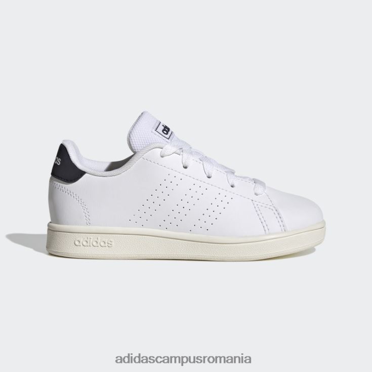 adidas campus romania avantaj lifestyle curte dantelă pantofi cerneală copii alb/cerneală J266N217862