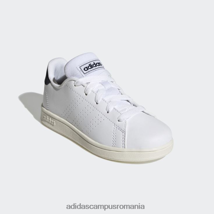 adidas campus romania avantaj lifestyle curte dantelă pantofi cerneală copii alb/cerneală J266N217862
